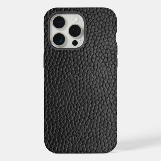 Funda Para iPhone Piel de serpiente negra (Reverso )