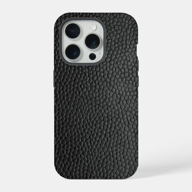 Funda Para iPhone Piel de serpiente negra  (Reverso )