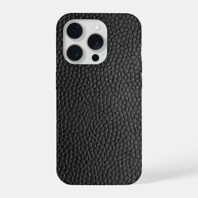 Funda Para iPhone Piel de serpiente negra  (Reverso )