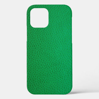 Funda Para iPhone 12 Piel de textura de piel verde