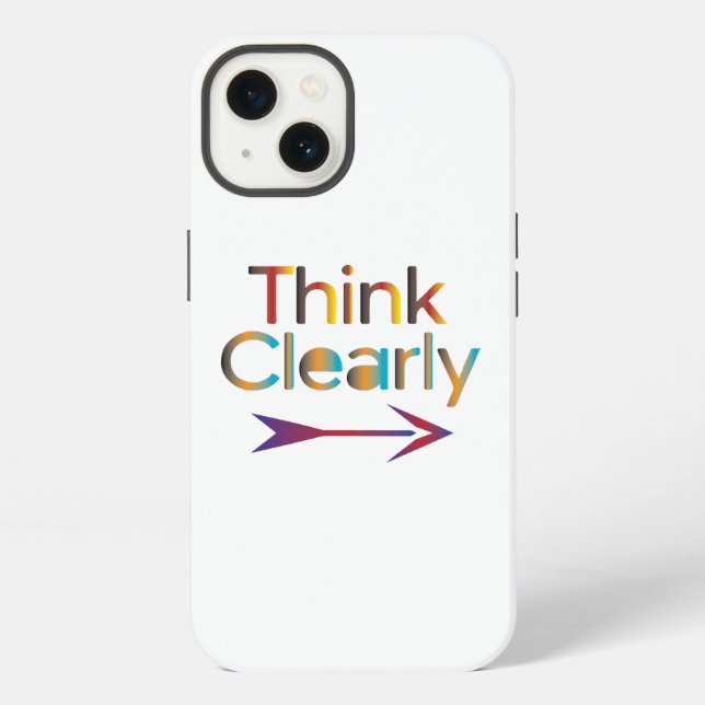 Funda Para iPhone Piensa Claramente (Reverso )