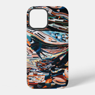 Funda Para iPhone 12 Pila de embarcaciones de madera marrón y azul