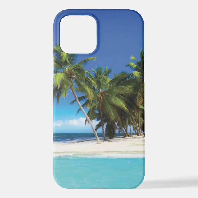 Funda Para iPhone Pilar de tiro de playa exótica (Reverso )