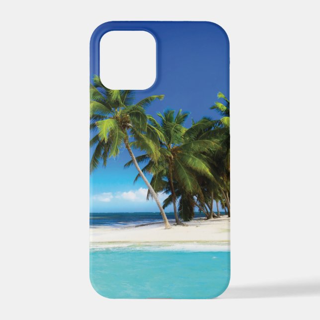 Funda Para iPhone Pilar de tiro de playa exótica (Reverso )