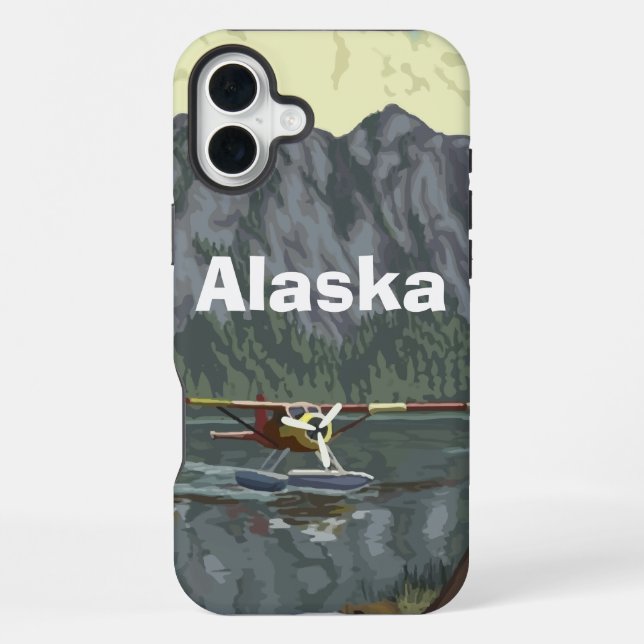 Funda Para iPhone Piloto Avión de Alaska (Reverso )