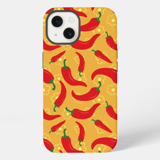 Funda Para iPhone Pimientos calientes (Reverso )