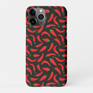 Funda Para iPhone 11Pro Pimientos de chile rojos en negro