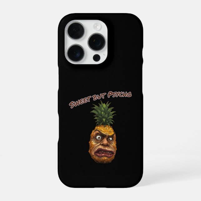 Funda Para iPhone Piña Dulce pero Psicópata (Reverso)
