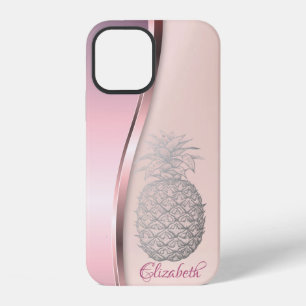 Funda Para iPhone 12 Piña Plateada Genial de Moda - Personalizado