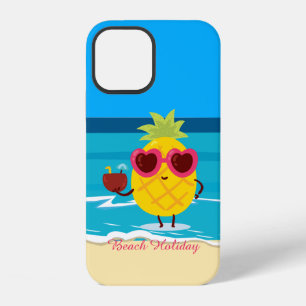 Funda Para iPhone 12 Piña Tropical Playa Vacaciones Verano Vibraciones
