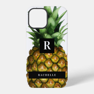 Funda Para iPhone 12 Pro Piña y su nombre y monograma