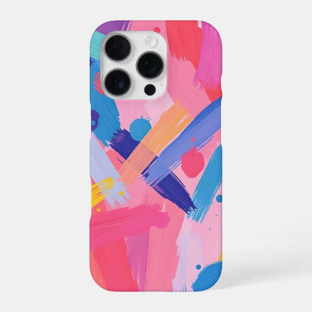 Funda Para iPhone Pincel abstracto (Reverso)
