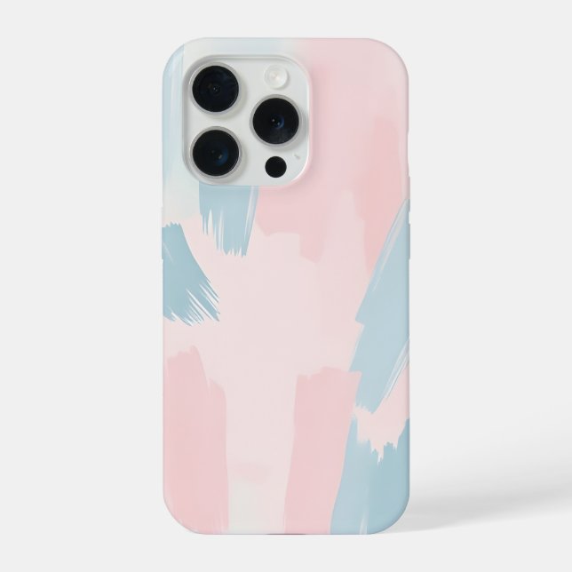 Funda Para iPhone Pincel pastel abstracto (Reverso )