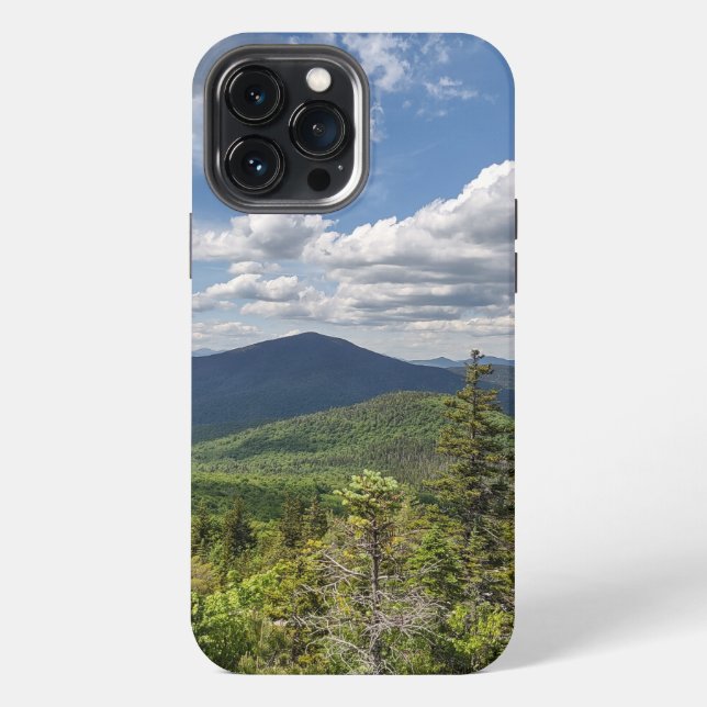 Funda Para iPhone Pine Trees + Montañas Estuche de teléfono (Reverso )