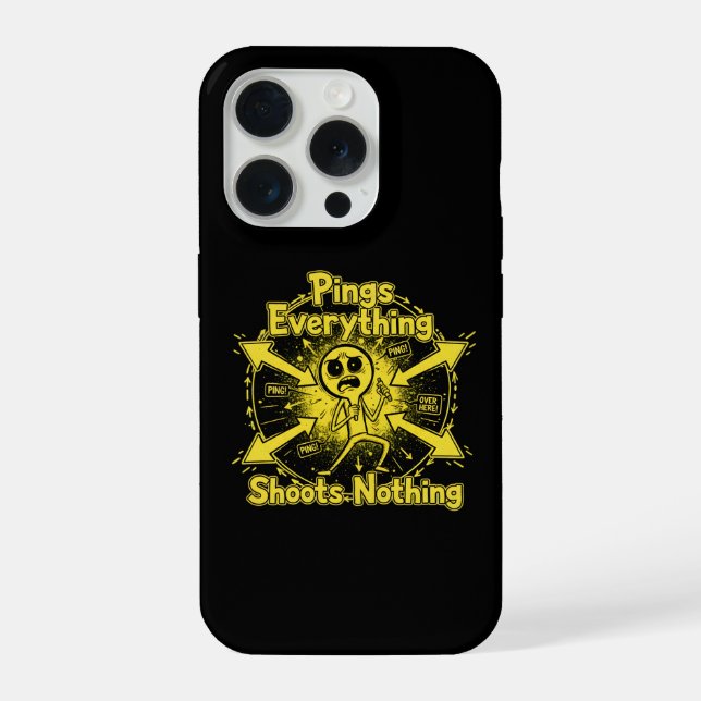 Funda Para iPhone Ping Todo Dispara Nada (Reverso )