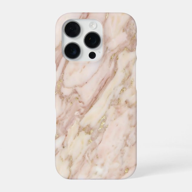 Funda Para iPhone pink and gold marble (Reverso)