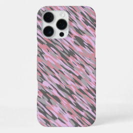 Funda Para iPhone 16 Pro Max pink and gray green camo abstract