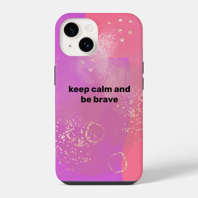 Funda Para iPhone Pink Boho minimalist Ephemera (Reverso )