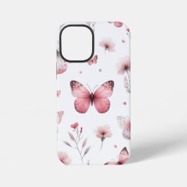 Funda Para iPhone 12 Mini Pink Butterflies 