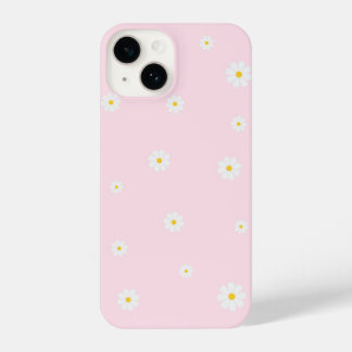 Funda Para iPhone 14 Pink Daisy Floral iPhone Case – Cute Spring Design
