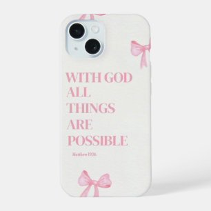 Funda para iPhone Pink Faith Over Fear