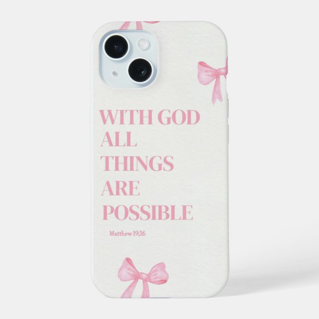 Funda para iPhone Pink Faith Over Fear (Reverso )