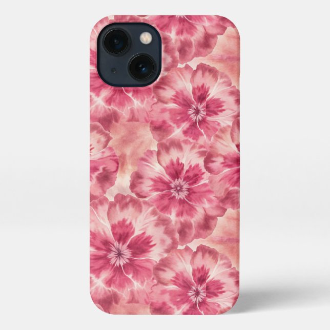 Funda Para iPhone Pink Floral Coquette (Reverso )