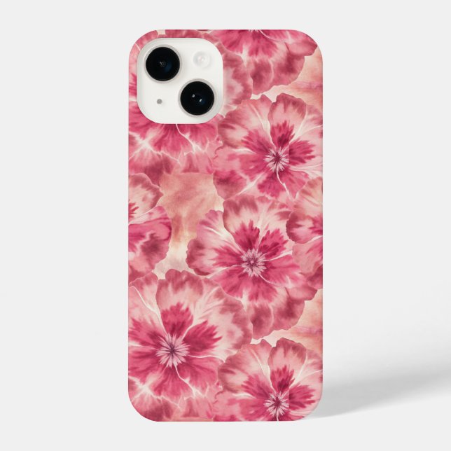 Funda Para iPhone Pink Floral Coquette (Reverso )