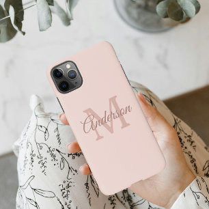 Funda Para iPhone 11Pro Max Pink Pastel moderno   Giro inicial personal