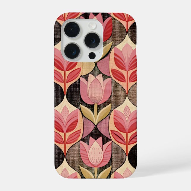 Funda Para iPhone Pink Tulips (Reverso )