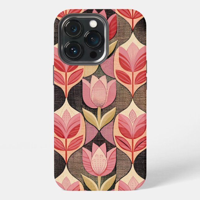 Funda Para iPhone Pink Tulips (Reverso )