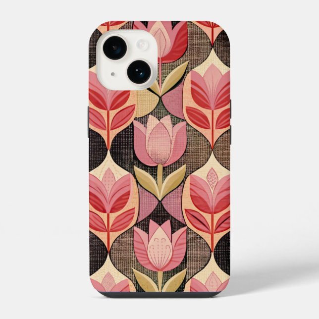 Funda Para iPhone Pink Tulips (Reverso )