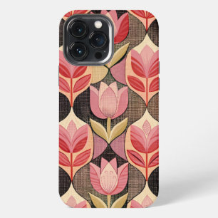Funda Para iPhone 13 Pro Max Pink Tulips