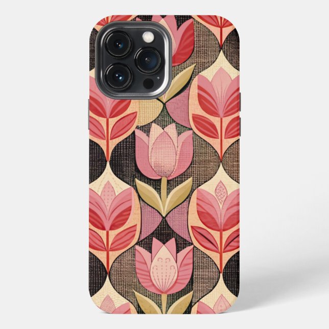 Funda Para iPhone Pink Tulips (Reverso )