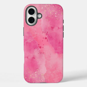 Funda Para iPhone 16 Plus Pink Watercolor Linktree