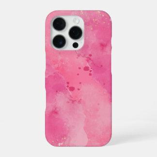 Funda Para iPhone 16 Pro Pink Watercolor Linktree | becomes Enlace de árbol