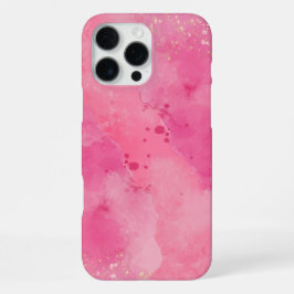 Funda Para iPhone 16 Pro Max Pink Watercolor Linktree | becomes Enlace de Pink
