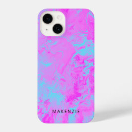 Funda Para iPhone 14 Pinta vertida brillante personalizada