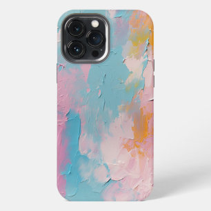 Funda Para iPhone 13 Pro Max Pintura al óleo 3D moderna y trendy Pastel No. 102