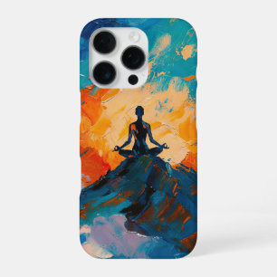 Funda Para iPhone 16 Pro pintura al óleo 'Arte del Yoga (#4)'