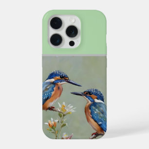 Pintura al óleo de pájaros y flores del martín pes