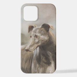 Funda Para iPhone 12 Pintura de aceite de época de Greyhound