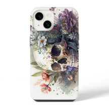Pintura de acuarela estética floral Grunge