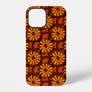 Funda Para iPhone 12 Pintura de flores que caen, garabatos, texturas gr