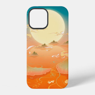 Funda Para iPhone 12 pintura de paisaje antiguo oriental, pai clásico