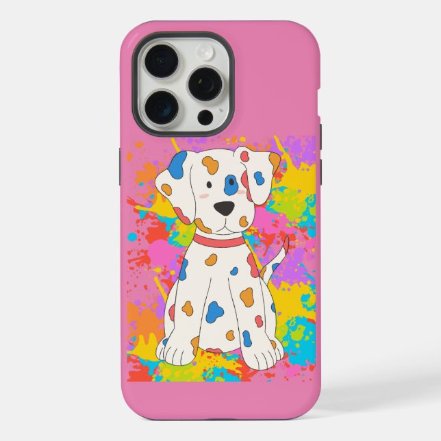 Funda Para iPhone pintura de perro (Reverso )