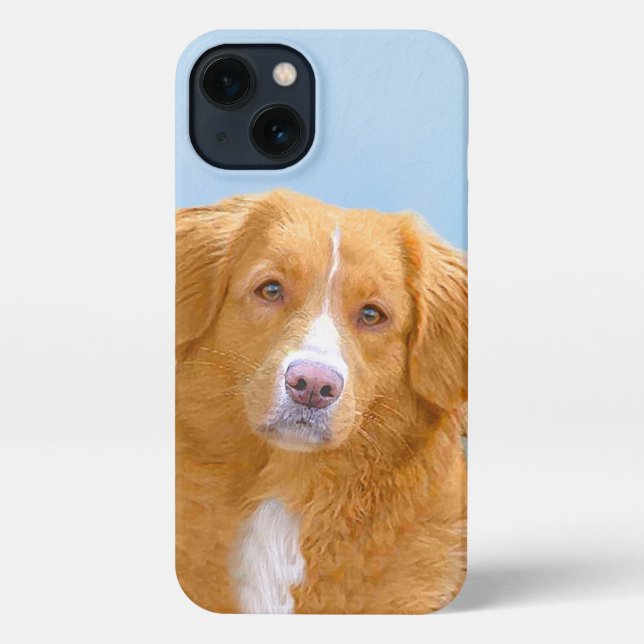 Funda Para iPhone Pintura de perro de la recuperación del pato de Nu (Reverso )