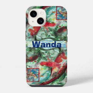 Funda Para iPhone 14 Pintura de pez carpa koi