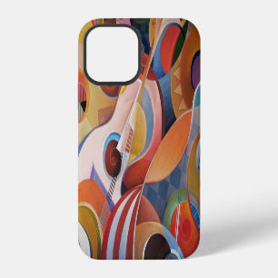 Funda Para iPhone 12 Pintura de resumen de música hecha a mano