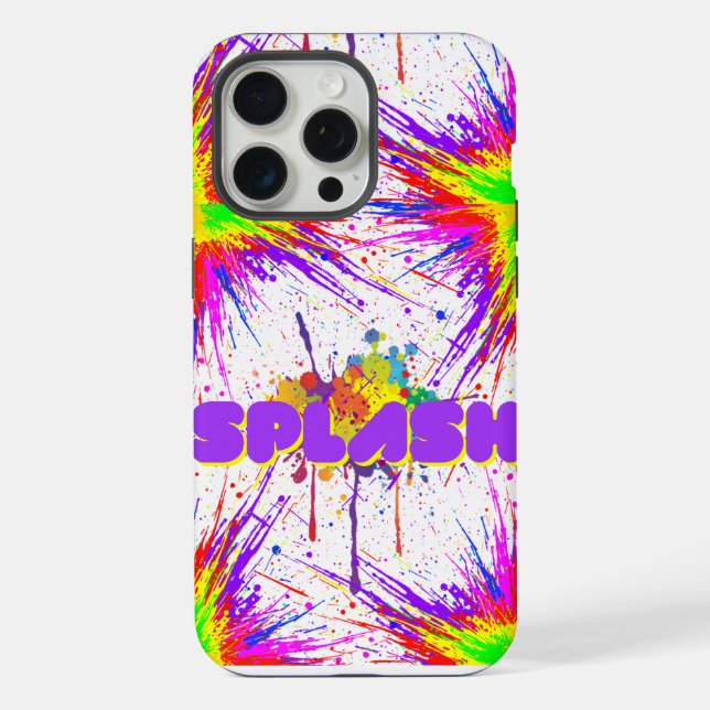 Funda Para iPhone pintura de salpicadura (Reverso )